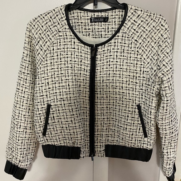 New York & Company Jackets & Blazers - Black and white Tweed jacket